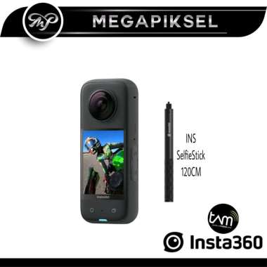 Insta360 X3 - Action Camera 4K 60fps, 72MP Photo, IPX8 Waterproof, Touchscreen 2.29 Inci