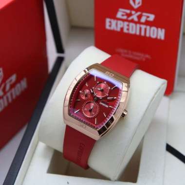 JAM TANGAN WANITA EXPEDITION EXP 6800 E6800 ROSEGOLD RED ORIGINAL