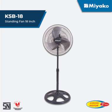 MIYAKO KSB-18 Kipas Angin Berdiri (Stand Fan) Alumunium 18 inch