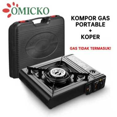 Omicko 2in1 Kompor Portable - Merah/Hitam/Toska
