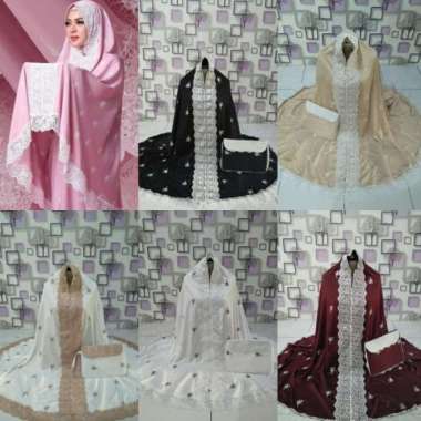 Mukena Syahrini /mukena murah/mukena Mewah Hitam