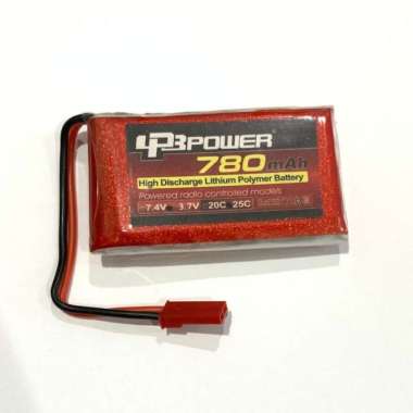 Baterai Battery Lipo LPB 780mAh 1S 3.7V 25C For RC 780mAh 1S