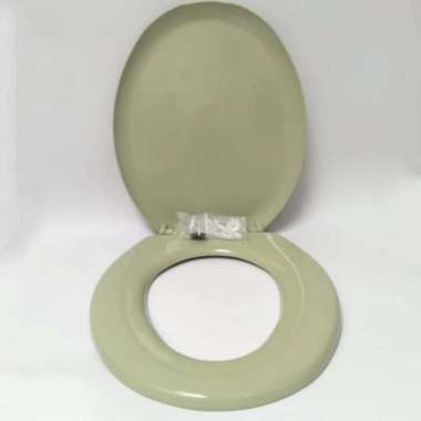 Tutup Toilet Cover Closet Kloset WC Duduk Model Toto Tebal Techplas Hijau