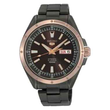 SEIKO 5 Sports SRP-162K1 Special Edition Series Automatic Original Jam Tangan Pria Black Rose Gold