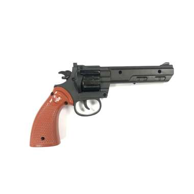 Pistol Plastik Mainan Besar Peluru Kertas Jadul 80 Dewasa Warna Hitam