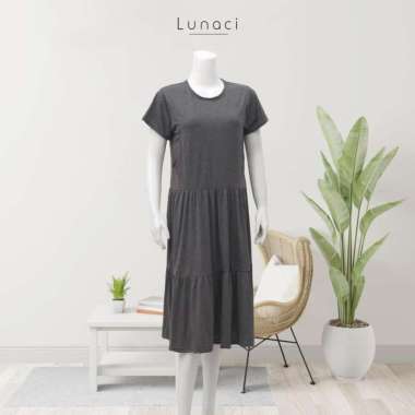 Lunaci Shakira Dress Semua Ukuran dark grey