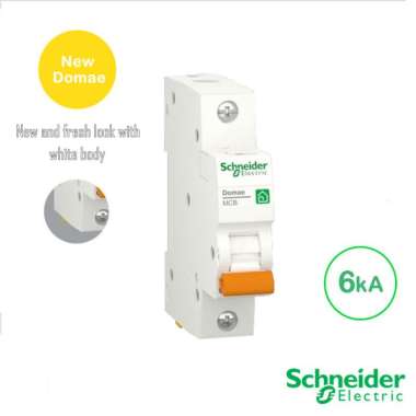 MCB Schneider 1 Phase 6kA - Domae MCB Berkualitas C6 / 6 Amper