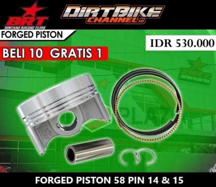 PISTON FORGING FORGED BRT 58 58mm PIN 14 15 16