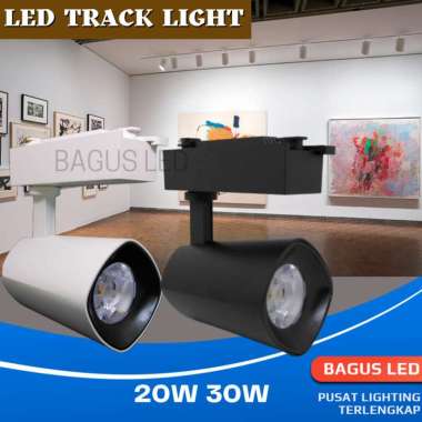 LAMPU REL TRACK LED SOROT LAMPU SOROT TRACKLIGHT REL SPOTLIGHT 20W/30W GARANSI 30W White Cover 4000K
