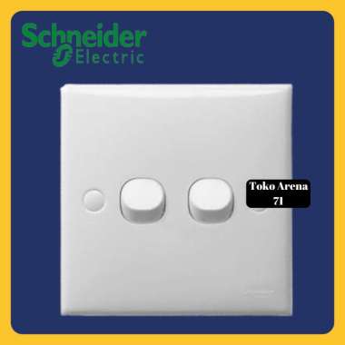 SCHNEIDER CLASSIC SAKLAR 2G DOUBLE SAKLAR SERI IB INBOW PUTIH E32