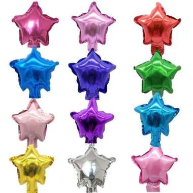 Balon Bintang Foil 10Cm / Balon Foil / Star Foil Mini 5Inch Ungu