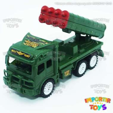 Mainan TRUK MILITER dgn ROKET Truck Car TENTARA ARMY Murah Berkualitas banyak rudal