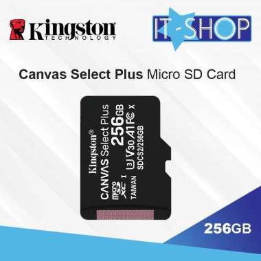 Kingston Canvas Select Plus microSD Card - 256GB Hitam