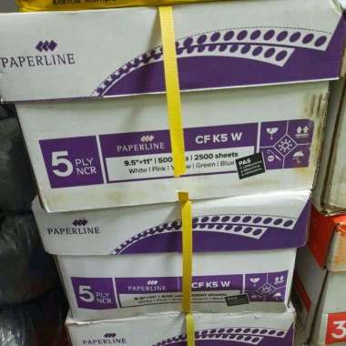 Continuous Form Merek Paperline 5ply Ukuran A4 Bagi 2 Full Set