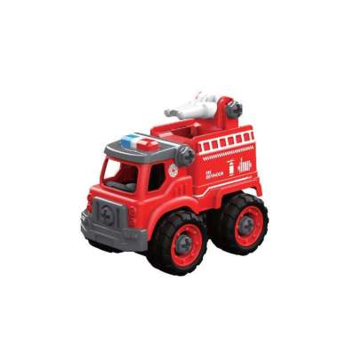 OKIEDOG DIY MINI TRUCK - FIRE FIGHTER (MAINAN BONGKAR PASANG ANAK)