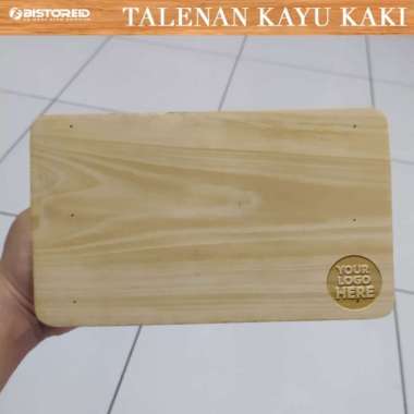 Talenan Kaki Kayu Custom Logo / Nama Grafir Laser Grafir Logo