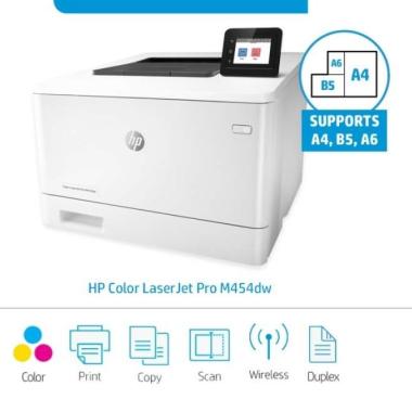 HP Color LaserJet Pro M454dw Printer / Color / Print, Wireless / Wifi