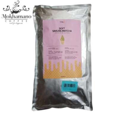 TOFFIN POWDER SOFT SERVE GELATO BUBUK ES KRIM LEMBUT SAKURA MATCHA