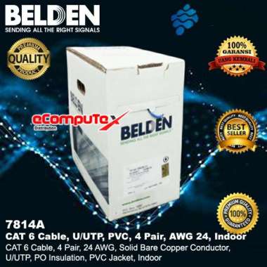 KABEL UTP CAT 6 BELDEN / KABEL DATA CAT6 BELDEN ORIGINAL - RESMI