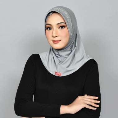 Zeea Jilbab Instan Kerudung Bergo Sport Hayfa P Yasmine Polos hitam