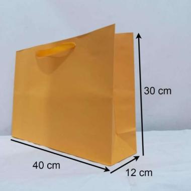 PaperBag Polos - Buffalo Kuning - 40cm x 12cm x 30cm