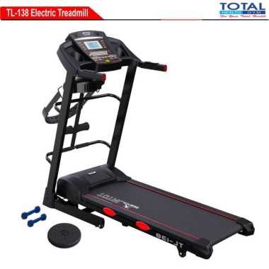 Total Fitness Treadmill TL-138 Electric Treadmill/Treadmill Listrik Multi Fungsi 2Hp + Massager 1 hi