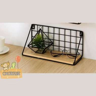 Rak Dinding Tempel Tatakan Besi / Hanging Storage Rack Dekorasi Dinding Hiasan Dinding Hiasan Pajang