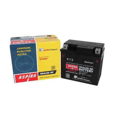 Aki Kering Motor GTZ6V Aspira Vario 125 Vario 150 Beat ISS YTZ6V 5Ah 12V Honda Bukan GS atau Yuasa