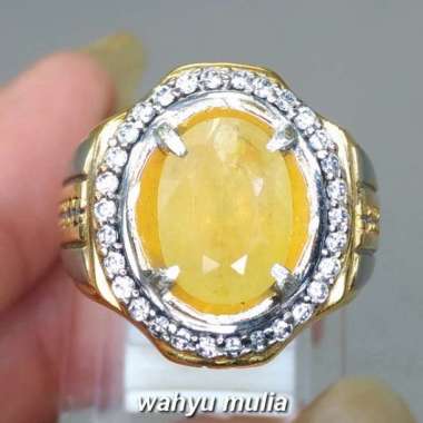 Batu Permata Natural Yellow Safir Yakut Kuning asli (Kode 1692) Kuning