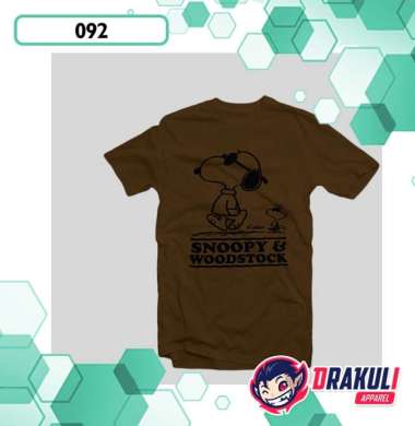 T Shirt 089 Vespa Snoopy Chocolate Misty M