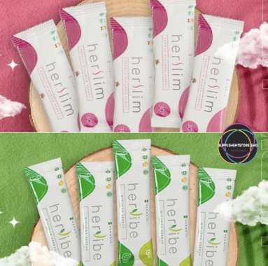 HERSLIM HERVIBE HERLEAN eceran 1 sachet Herwell HERSLIM