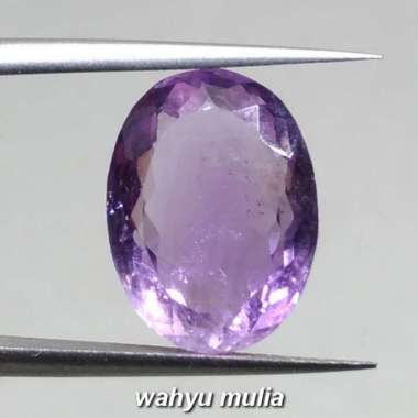 Batu Permata Kecubung Ungu Ametis kalimantan Asli (Kode 960) Ungu