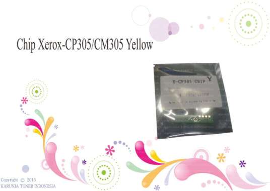 Chip Toner For Use in Xerox DocuPrint CP305 CM305 CP305d CM305d Yellow Kuning