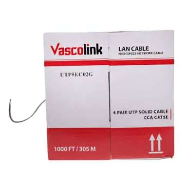 Cable UTP LAN Cat 5E Vascolink / Kabel Jaringan LAN per Dus