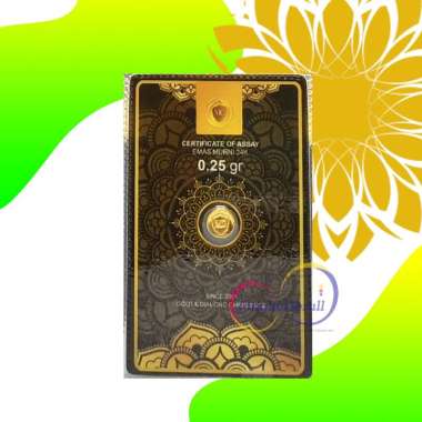 Jual Emas Mini Gold Logam Mulia Murni 24 Karat Ukuran 0 25 Gram Online Desember 2020 Blibli