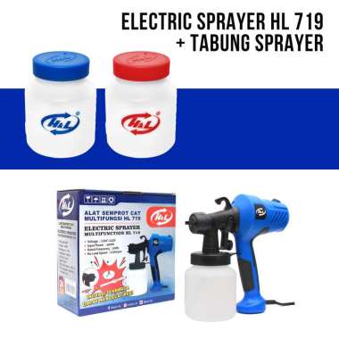 Electric Sprayer HL 719 + Tabung Sprayer Botol BIru