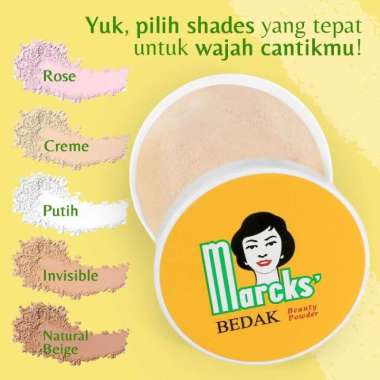 Bedak Tabur Marcks [40g] Natural Beige
