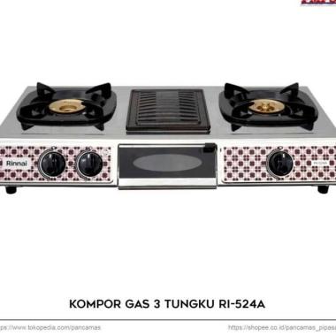 Rinnai RI 524A Kompor Gas 3 Tungku