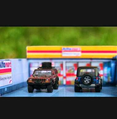 diorama papercraft warung alfamart