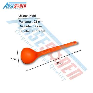 Aksesoren Centong Sayur Plastik KH Sendo [1 Pcs] / Sendok Sayur Pelastik Tebal Irus Sup Sop / Sendok