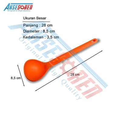 Aksesoren Centong Sayur Plastik KH Sendo [1 Pcs] / Sendok Sayur Pelastik Tebal Irus Sup Sop / Sendok