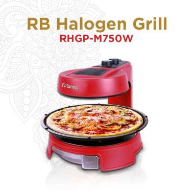 RB RHGP-M750W BBQ Halogen Grill | Memanggang Tanpa Asap merah