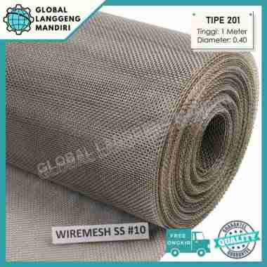 WIRE MESH 10 STAINLESS (201) 1MX1M / KAWAT NYAMUK / WIREMESH #10 SS 0.4MM