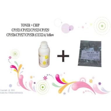 Toner + CHIP CP1521-CP1522-CP1523-CP1525-CP1526 (CE322A Berkualitas Multicolor