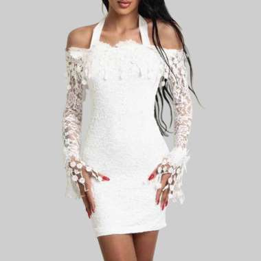 Jual Mini Dress White Original 
