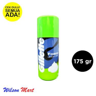 GILLETTE SHAVING FOAM LEMON LIME FOAMY 175 GRAM Multicolor