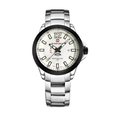 Naviforce NF09084 Jam Tangan Pria - Silver Putih