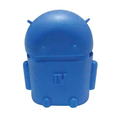 OTG Bentuk Robot Android Adaptor Micro USB - Biru