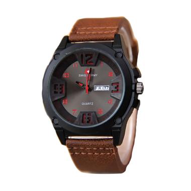 Jam Tangan Swiss Army 002 Wanita -Black Brown