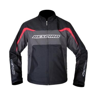 Respiro Neos R1 Jaket Motor Pria - Black Grey